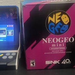 Neo Geo mini arcade! International Edition retro nintendo nes snes gameboy sega genesis saturn dreamcast sony playstation ps1 ps2 ps3