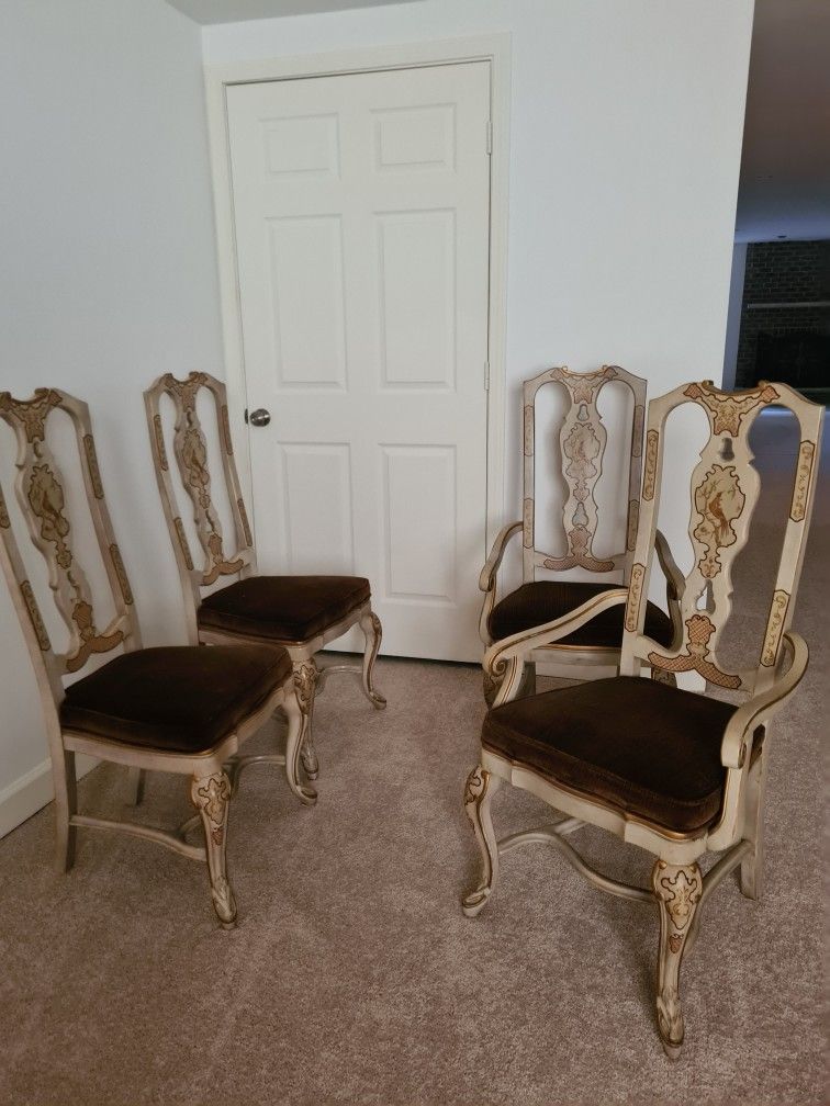 DREXEL HERITAGE "SKETCHBOOK" CHINOISERIE DINING CHAIRS