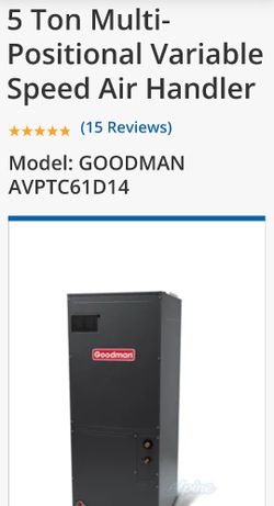 Goodman 5 Ton Air Handler