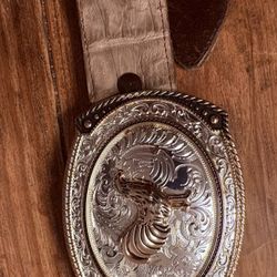 Caiman Cinto With Gallo Belt Buckle