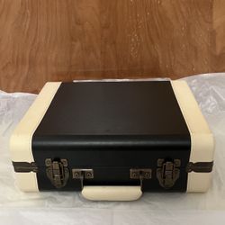 Leather Black And White Crosley Record Player