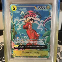 Monkey D. Luffy #109 Treasure Rare PSA 10