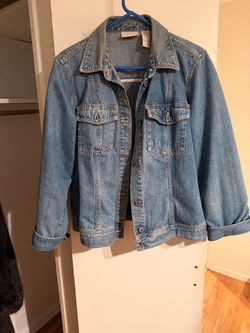 Liz Claiborne Classic Blue Denim Jean Jacket