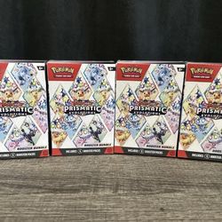 Pokémon TCG Scarlet & Violet Prismatic Evolutions Booster Bundle Box - Lot of 4