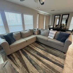 L-Shaped Grey Couch $400, Or Best Offer