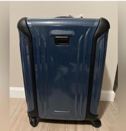 TUMI Vapor Extended Trip Large Checked Suitcase – Stellar Blue