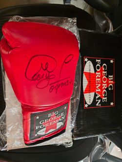 George foreman autographed glove