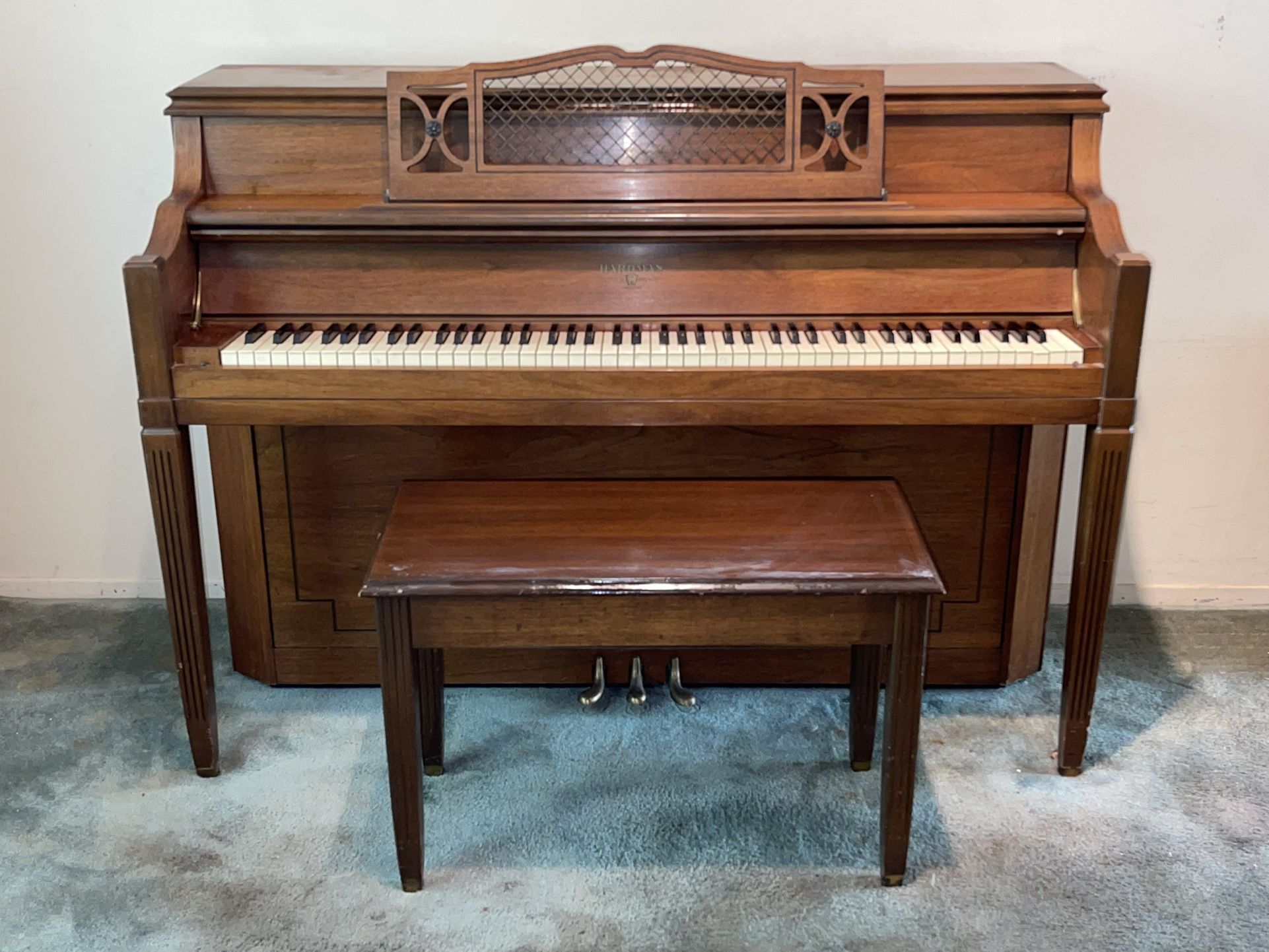 Estate Sale: Hardman Upright Piano And Matching Bench