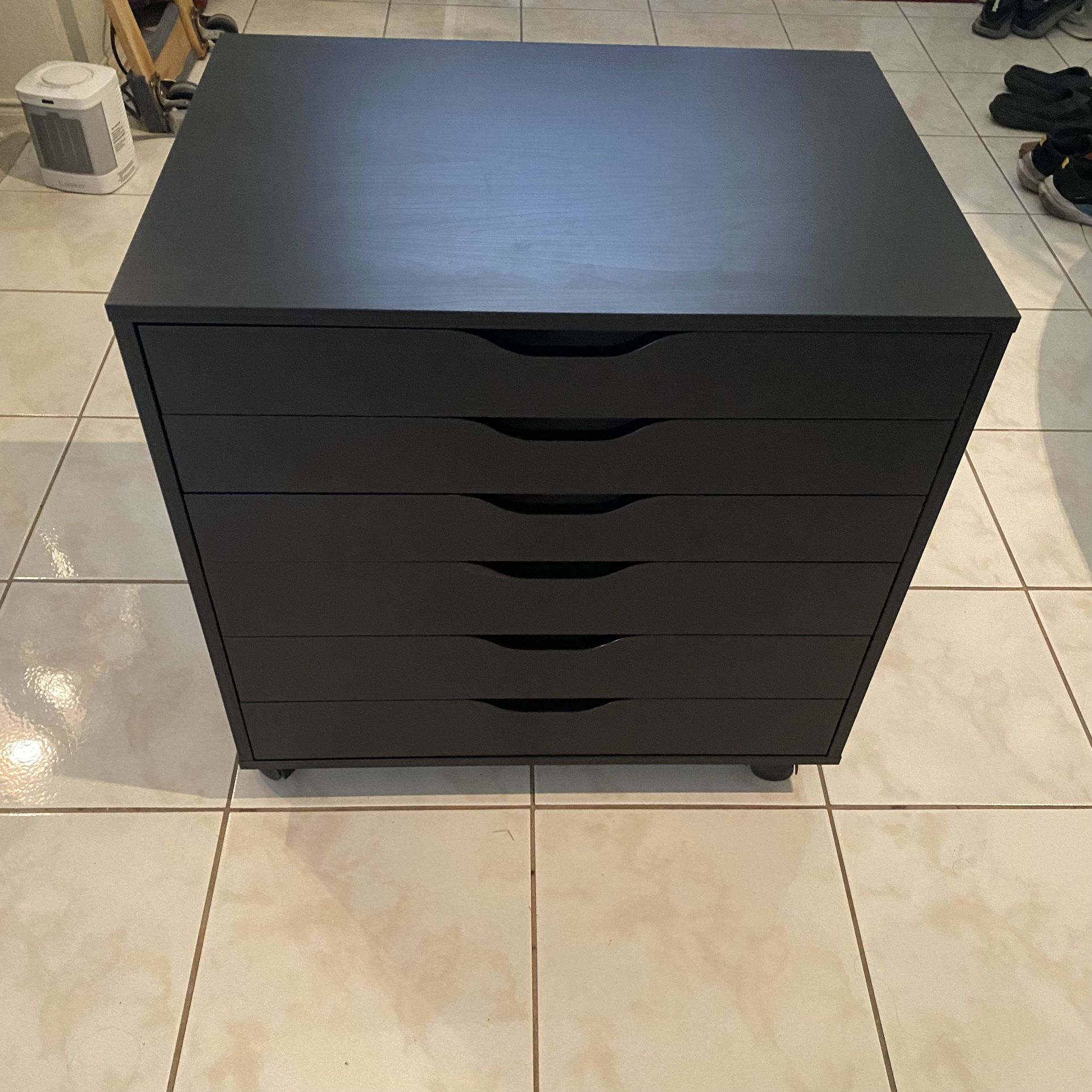 Ikea Black Alex Drawer 