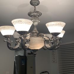 Silver chandelier 