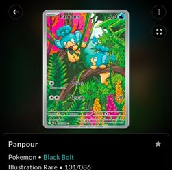 Panpour Illustration Rare Pokémon Card 101/086