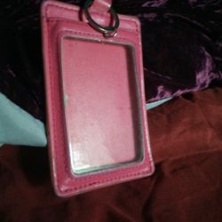Pink Wallet With Key Chain, Cute!