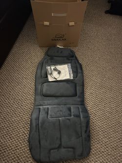 Vibration Back Massage Seat Cushion with Heat & Memory Foam Support Pad -126