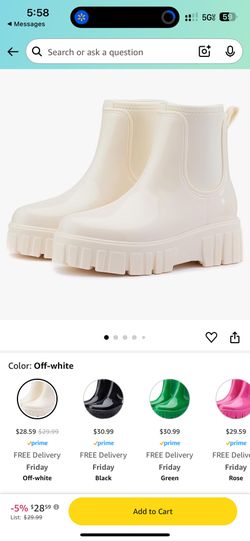 Rain Boots 7.5 women’s