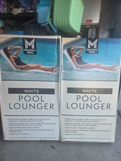 2 pool lounger chairs - price for both