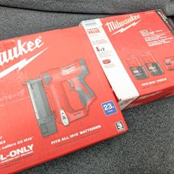 M12 Milwaukee Cordless 23Ga Pin Nailer PRO- Combo