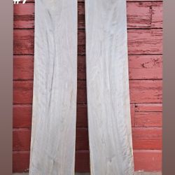 2 Book Matched Walnut  Planks - 7'8" x 14" x 1"