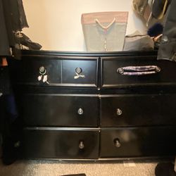 Black 6 Drawer Dresser