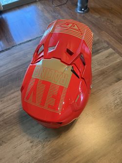 Fly Moto Helmet, Red Carbon- L