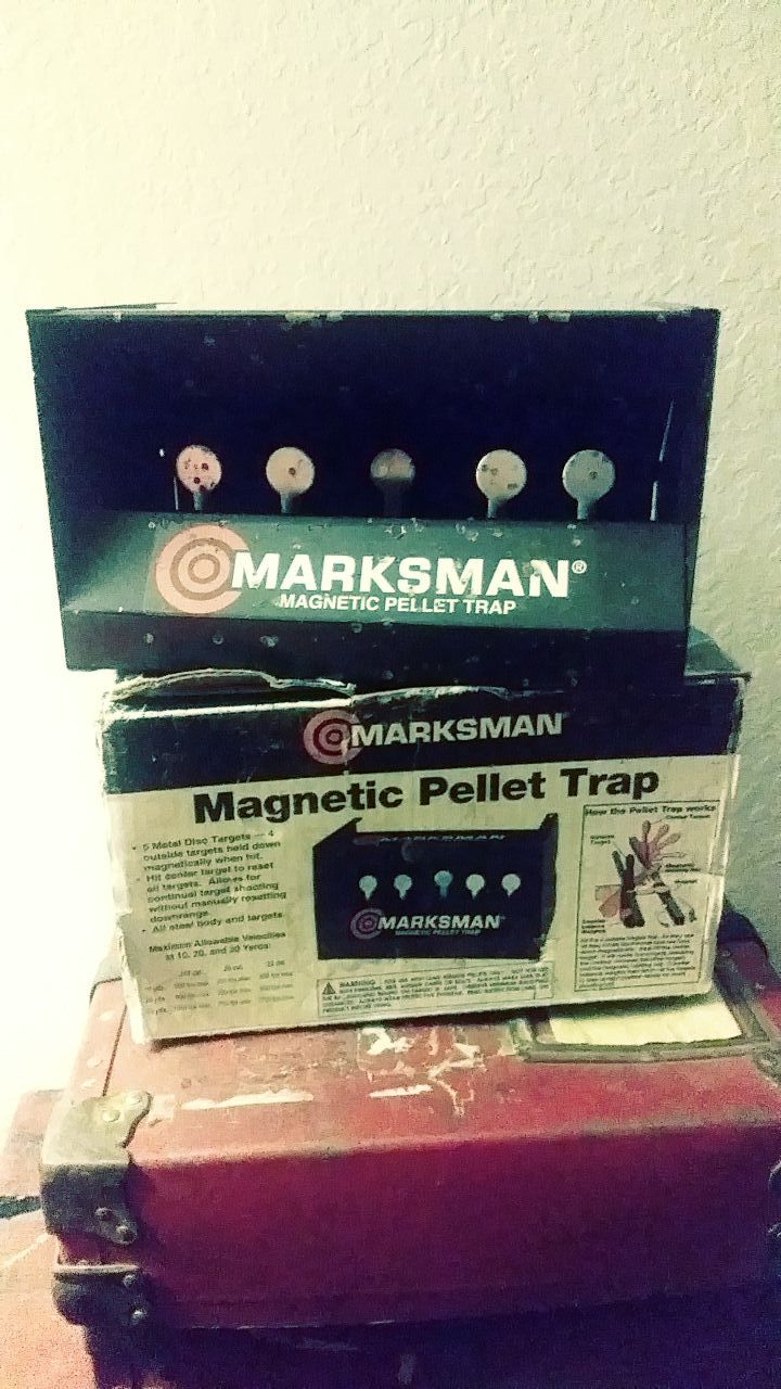 Marksman magnetic pellet trap plinker target