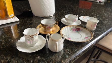Antique tea cups and saucers