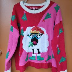 33 degrees sheep ugly Christmas sweater xl