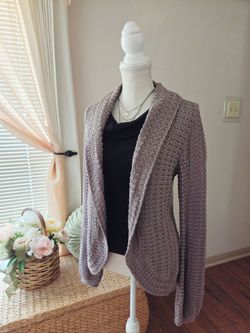 Taupe INC International Concepts knit cardigan sweater