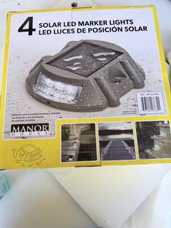 Manor House Solar LED Marker Lights 4-Pack