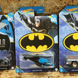 HOTWHEELS Batman Toy Vehicle Bundle 