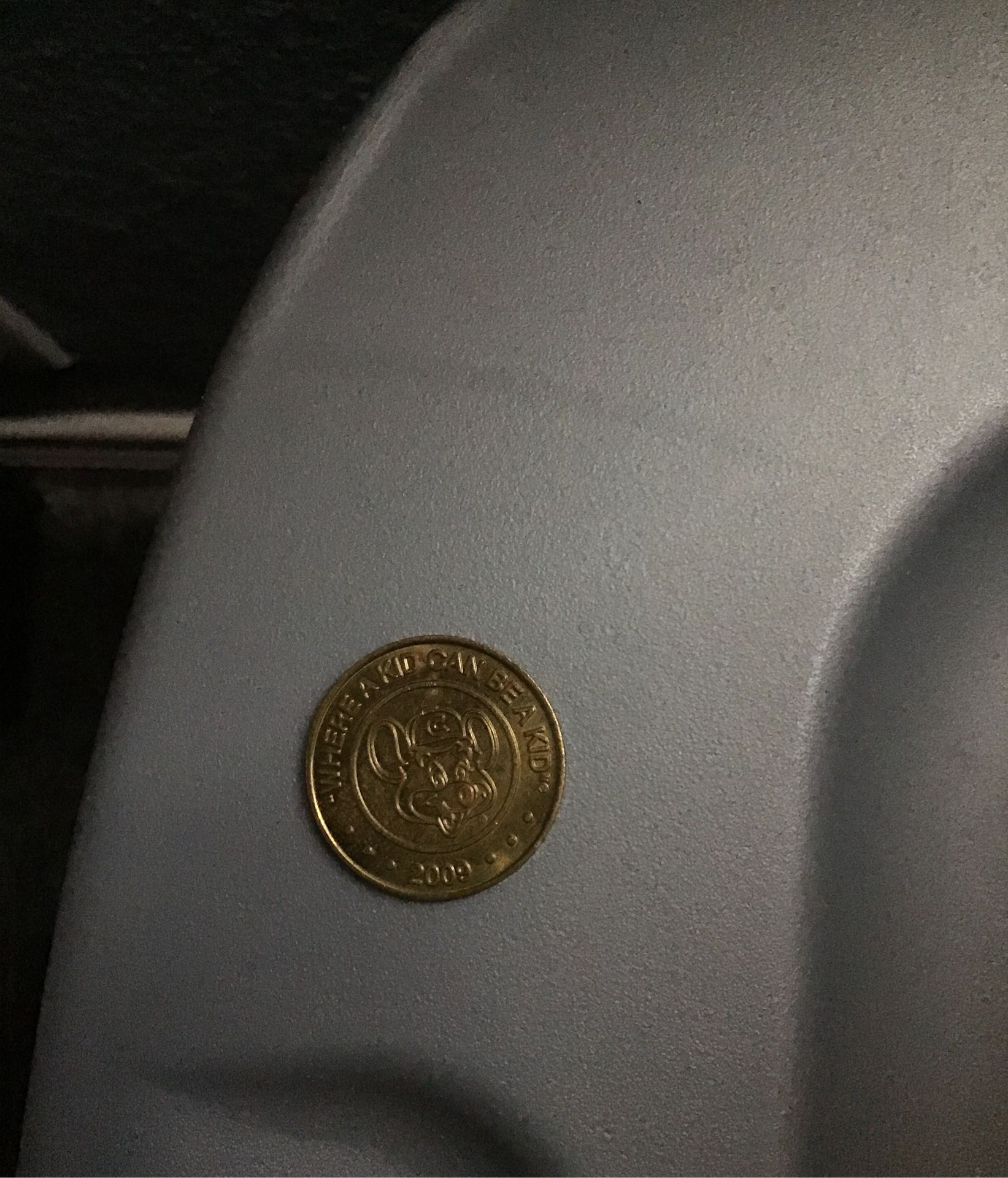 Chuck E. Cheese coin from 2009 they do not make these anymore