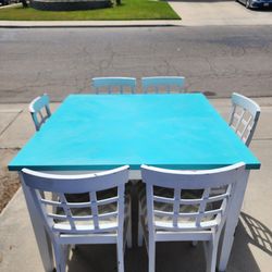 Dining room table and chairs