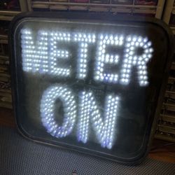 Carpool Meter On Crosswalk, Light Garage, Signal Freeway Sign Man Cave