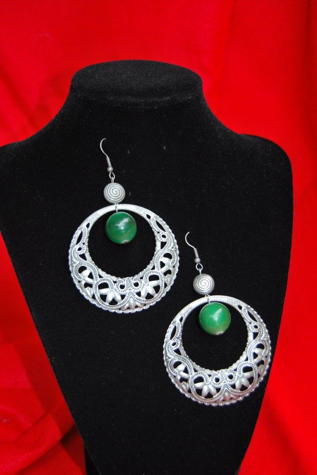 Beautiful Handmade Earrings with Brazilian Agate