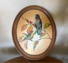Oval 1940s Lithograph