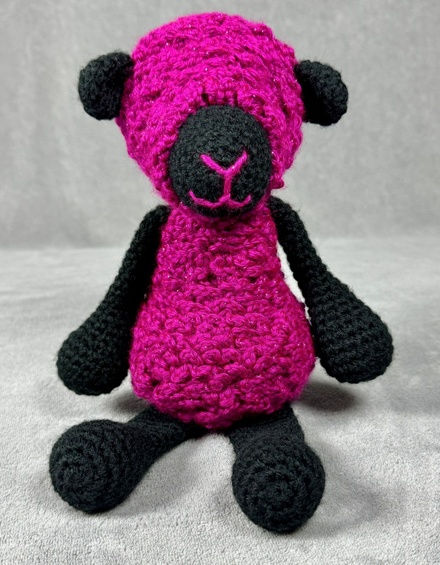 Handmade Stuffed Sparkly Lamb Sheep