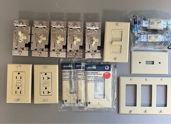 Electric GFCI Dimmers switches wall plates