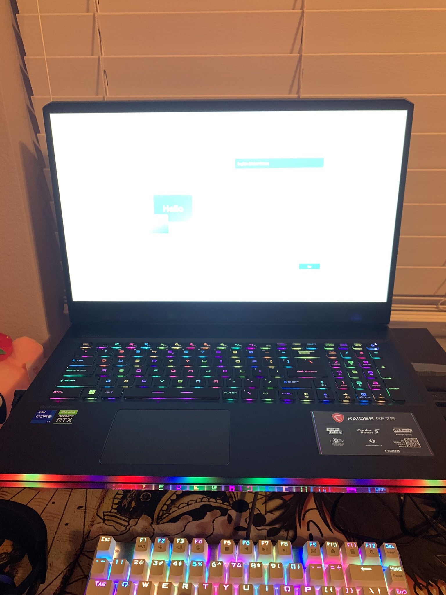 MSI gaming laptop