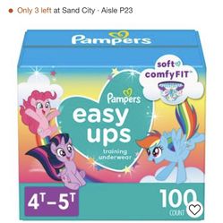 Pampers easy ups 4t-5t 100 count