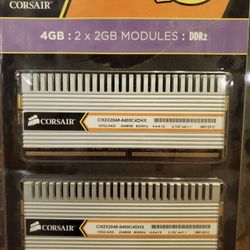 Corsair 2x2GB DDR2-800MHz PC2-6400 Desktop RAM