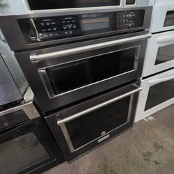 30" KITCHENAID MICROWAVE OVEN COMBO BLACK STAINLESS 