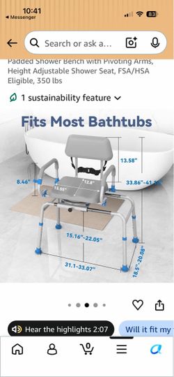 Shower Chair Swivel Bench