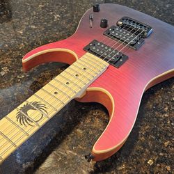 Red Fade Flame Maple Electric Guitar w/ FREE Page Turner!