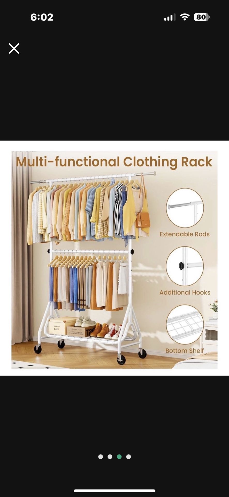 Brand New Heavy Duty Clothing Rack