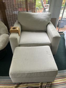 Pottery Barn Loveseat + Ottoman & Couch