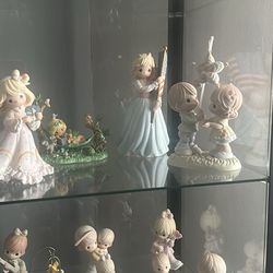 Precious moments and display case