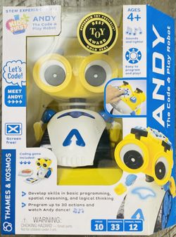 Thames & Kosmos Andy: The Code & Play Robot Screen-Free Coding & Robotics Kit