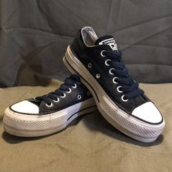 Black Platform Converse size 5