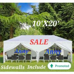 10x 20 wedding party tent outdoor canopy tent With Sides Carpa  white FOR SALE