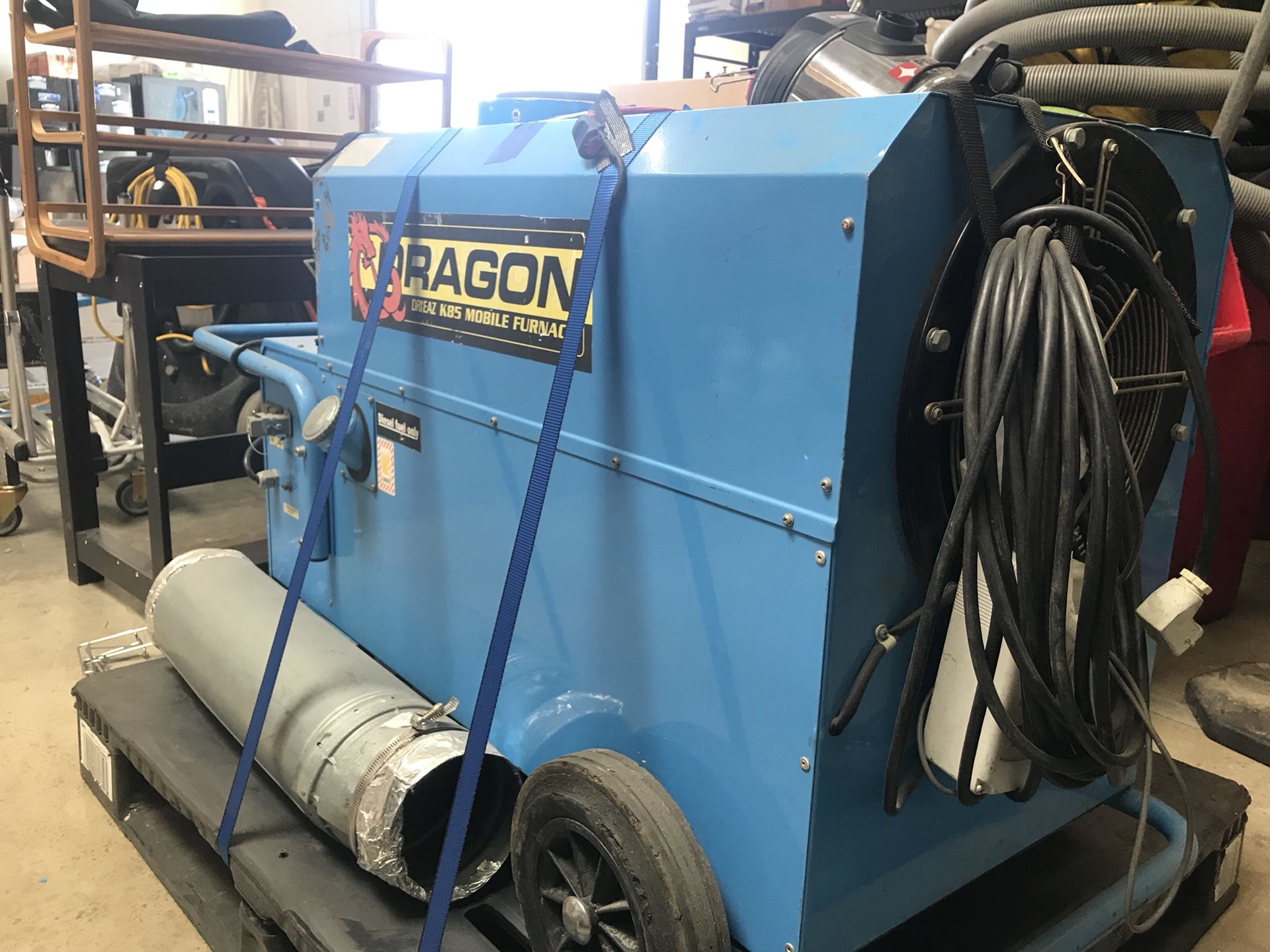 Dri eaz dragon Diesel fired heater