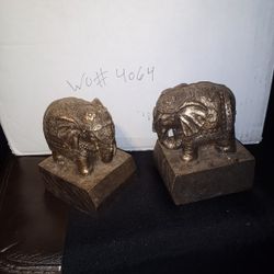 2 Bombay Elephant Book Ends Still Has Orrigional Sticker And Priced Each As 39,99 Selling Both For $20